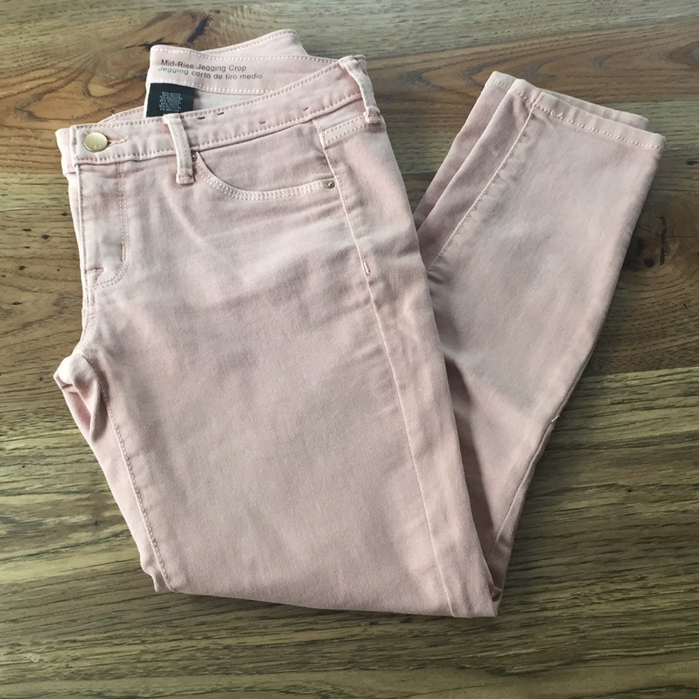 Mossimo Pink Ankle Crop Jeggings